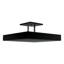 Luminária Teto Pendente Sobrepor Luz Indireta Preto 40x40 Foto mini 4