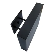 Luminária Teto Pendente Sobrepor Luz Indireta Preto 40x40 Foto mini 2