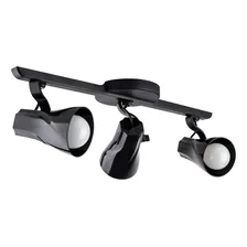 Luminária Teto Spot Triplo Trilho Ideal Praia Branco Preto Foto mini  2