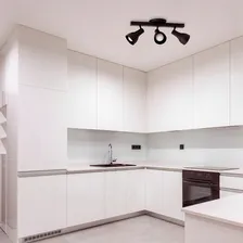 Luminária Trilho Eletrificado 3 Spot Triplo Canopla Tampa Cega Soquete E27 par20 Direcionáveis Cor Preto Madeinsp Foto mini 3