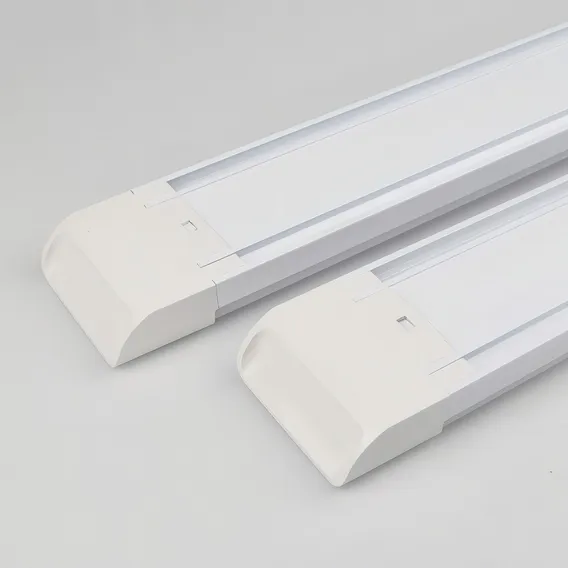 Luminária Tubular De Sobrepor Led Slim 54w Branco Frio 120cm 110V/220V Foto 1