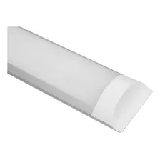 Luminaria Tubular Led Sobrepor Slim 36w 120cm Calha Estrutura Branco/ Branco Frio Foto  mini 1