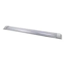 Luminaria Tubular Led Sobrepor Slim 36w 120cm Calha Estrutura Branco/ Branco Frio Foto mini  3