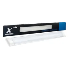 Luminária Tubular Sobrepor Led Linear 60cm 18w Branco Frio Foto mini 2