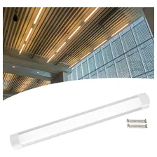 Luminária Tubular Sobrepor Led Linear 60cm 20w Branco Quente Foto mini 1