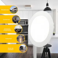 Luminario Painel Plafon Lumi Super Led Embutir Redondo 25w Bivolt Branco Frio Borda Fina Foto mini 2