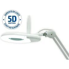 Lupa Bancada Hikari Luminaria 5x Aumento 60 Led Bivolt Hl400 Foto mini 4