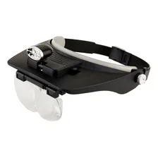Lupa Cabeça Led Profissional 4 Lentes Solver Slc-1009 Foto mini 2