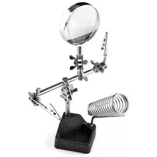 Lupa Com Garras E Suporte Ferro Solda Articulável Eda 0ad Foto mini 1