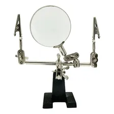 Lupa Com Garras E Suporte Ferro Solda Articulável Eda 0ad Foto mini 4