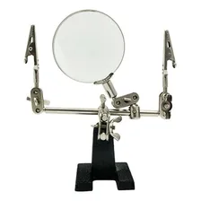 Lupa Com Garras E Suporte Para Ferro De Solda Foto mini 4