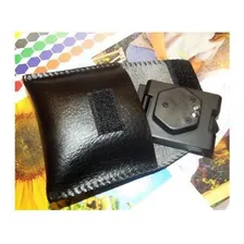 Lupa Conta-fios 10x Metal + Escala + Bolsa Em Couro + Led Foto mini 4
