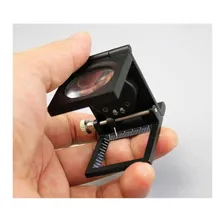 Lupa Conta Fios AlumÃnio Luz Contador Amplia 8x Escala 25mm Foto mini 4