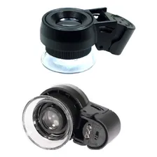 Lupa Conta-fios Profissional 45x + Leds Branco E Uv + Bolsa Foto mini 3