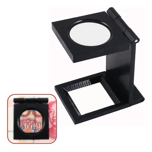 Lupa De Bolso Conta Fios Visualização 8x 20mm Joalheiros Foto 1