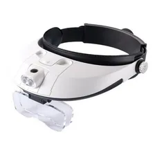 Lupa De Cabeça Profissional 2 Super Leds +5 Lentes Muito Boa Foto mini 1