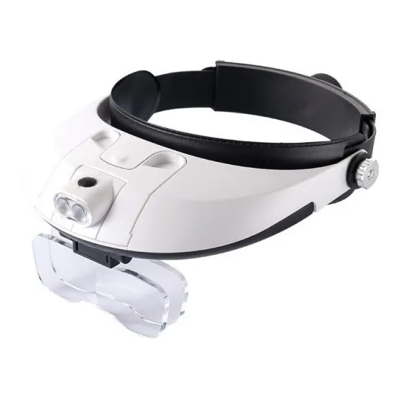 Lupa De Cabeça Profissional 2 Super Leds +5 Lentes Muito Boa Foto 1