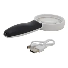 Lupa De Mão Profissional 2 Led Recarregável 6.5x E 13x Foto mini  3