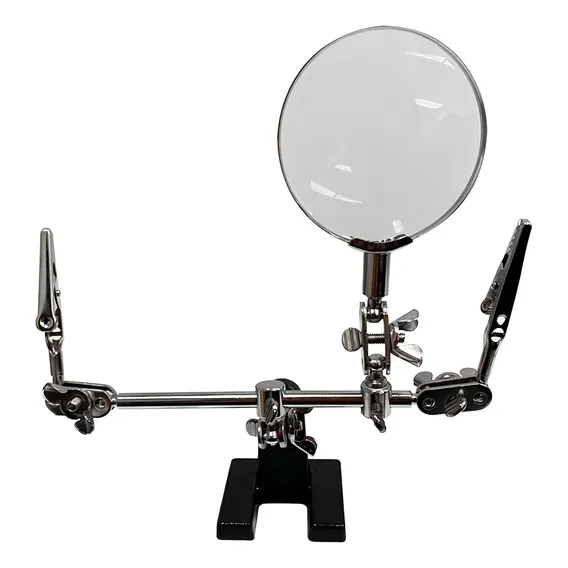 Lupa De Mesa Articulavel Garras Jacaré Lente Aumento Tzlp8 Foto 1