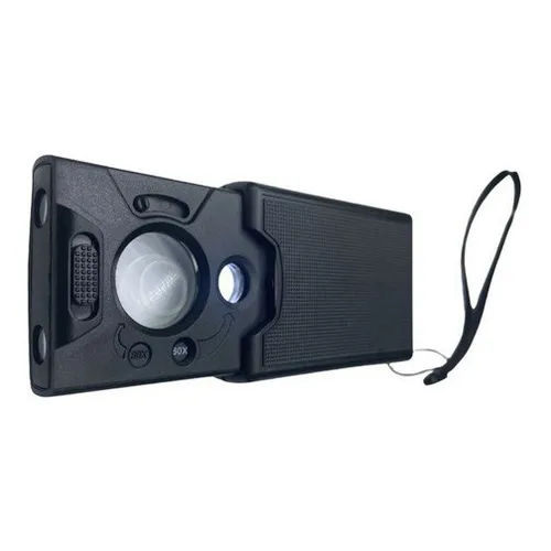 Lupa De Mão Conta Fios Leds Branco E Uv 60x/45x/30x Bolso Foto 1