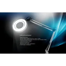 Lupa Luminária Alumínio Led Apoio Mesa Estek Odonto Estética Foto mini 2