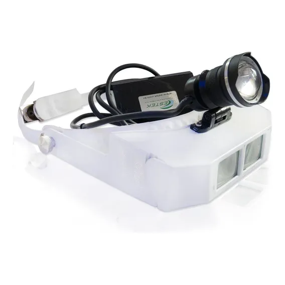 Lupa Pala Fotoforo Power Led Bateria Jogo De Lentes Estek Foto 1