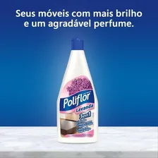 Lustra M贸veis Perfumado Poliflor 500ml Lavanda Foto mini 3