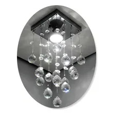 Lustre 14x14 Cristal Legítimo Cor Branco 110V/220V Foto  mini 1