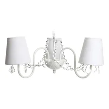 Lustre 3 Lâmpadas Corrente De Cristais Quarto Bebê Infantil Cor Cristais Arcos Bivolt Foto mini 1
