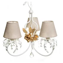 Lustre 3l Imperial Flor Dourada Quarto Bebê Infantil Foto mini 1