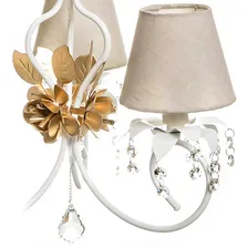 Lustre 3l Imperial Flor Dourada Quarto Bebê Infantil Foto mini 2