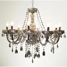 Lustre Anjou Bella Fumê 8 Braço 58cm Jf028s Foto mini 4