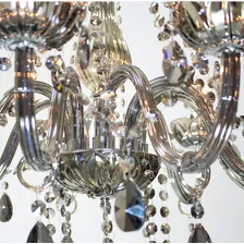 Lustre Anjou Bella Fumê 8 Braço 58cm Jf028s Foto mini 3