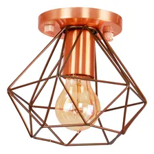 Lustre Aramado Diamante Majestoso Redondo Cobre/cobre Foto mini 1