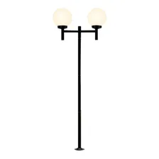 Lustre Área Externa Poste 2,40m Sem Globo Estrutura Preto 110v/220v Foto mini 1