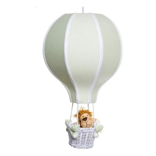 Lustre Balão Grande Verde Com Leão Quarto Bebê Infantil Foto 1