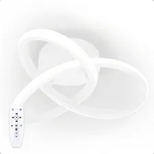 Lustre Banheiro Led Preto Dourado Branco Com Controle Luz 110v/220v Foto mini 4