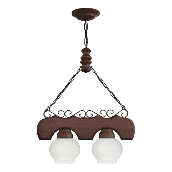 Lustre Canga 402e Luminária Rústica Luminárias Müller Cor Envelhecido 110v/220v Foto 1