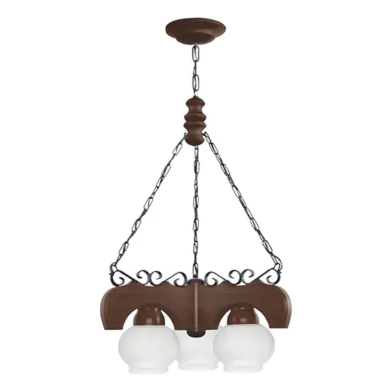 Lustre Canga Luminária Envelhecida 3 Lâmpadas Muller 403e 110v/220v Foto 1