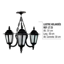 Lustre Colonial De Teto Holandês Com Corrente Em AlumÃnio Foto mini 2