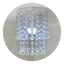 Lustre Cristal AcrÃlico Inox - Design Moderno Foto mini 1