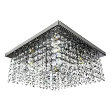 Lustre Cristal Autentico Legítimos 30x30 Ld006c Estrutura Transparente 127/220V Foto mini  3