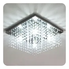 Lustre Cristal Autentico Legítimos 30x30 Ld006c Estrutura Transparente 127/220V Foto mini  2
