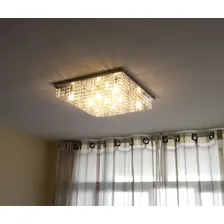 Lustre Cristal De Vidro K9 Pirâmide 50x50 Foto mini 1