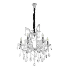Lustre Cristal K9 Metal Cromado Florenca Foto mini 1