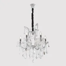 Lustre Cristal K9 Metal Cromado Florenca Foto mini 3