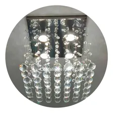 Lustre Cristal Legítimo Com 40cm Altura Estrutura Cristal E Inox 110v/220v Foto mini  2