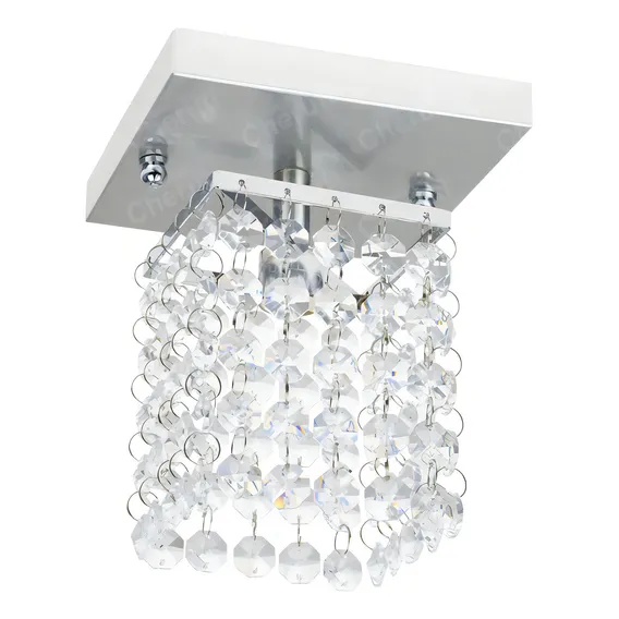Lustre Cristal Legitimo Para 1 Lâmpada Led Foto 1