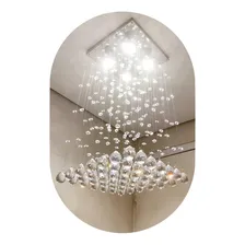 Lustre Em Cristal Legítimo 30x30 X 80cm Altura Com 110v/220v Foto mini 2