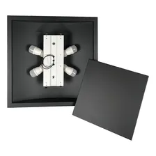 Lustre Embutir Iluminação Decorativa Indireta 45x45 Cor Preto Foto mini  3